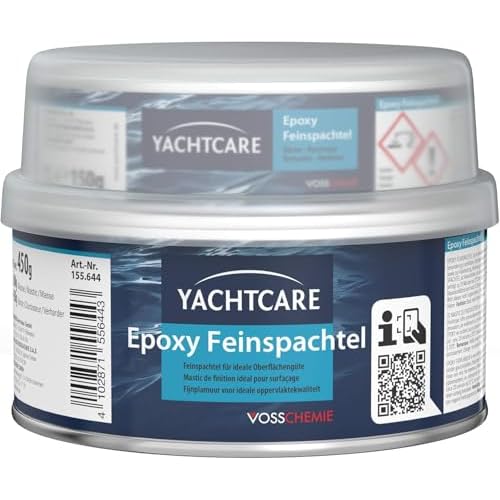 Yachtcare Epoxy Feinspachtel 450g - Premium Feinspachtel Epoxidspachtel für den Über- und Unterwasserbereich