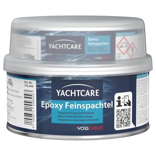 Yachtcare Epoxy Feinspachtel 450g - Premium Feinspachtel Epoxidspachtel für den Über- und Unterwasserbereich