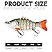 3 Pack Multi-Joint Sinking Glide Baits, 3.9