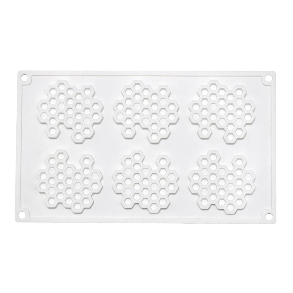 BYNYXI 3D Waben Silikonform - 15-tlg. Bienenwaben Form Für Kuchen, Seife & Schokolade