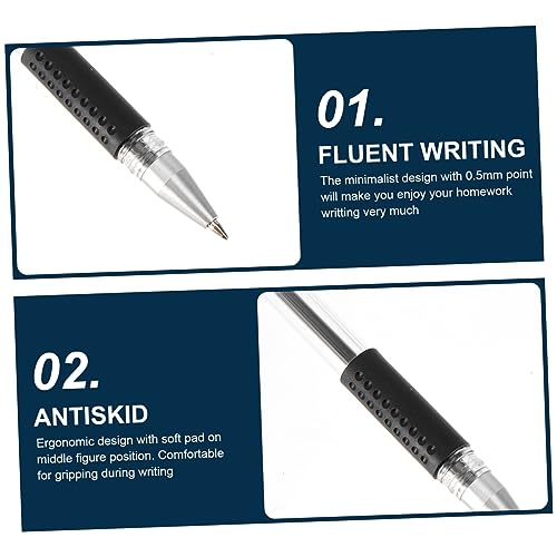 Set de 12 bolígrafos ergonómicos con tinta marrón miniatura 4