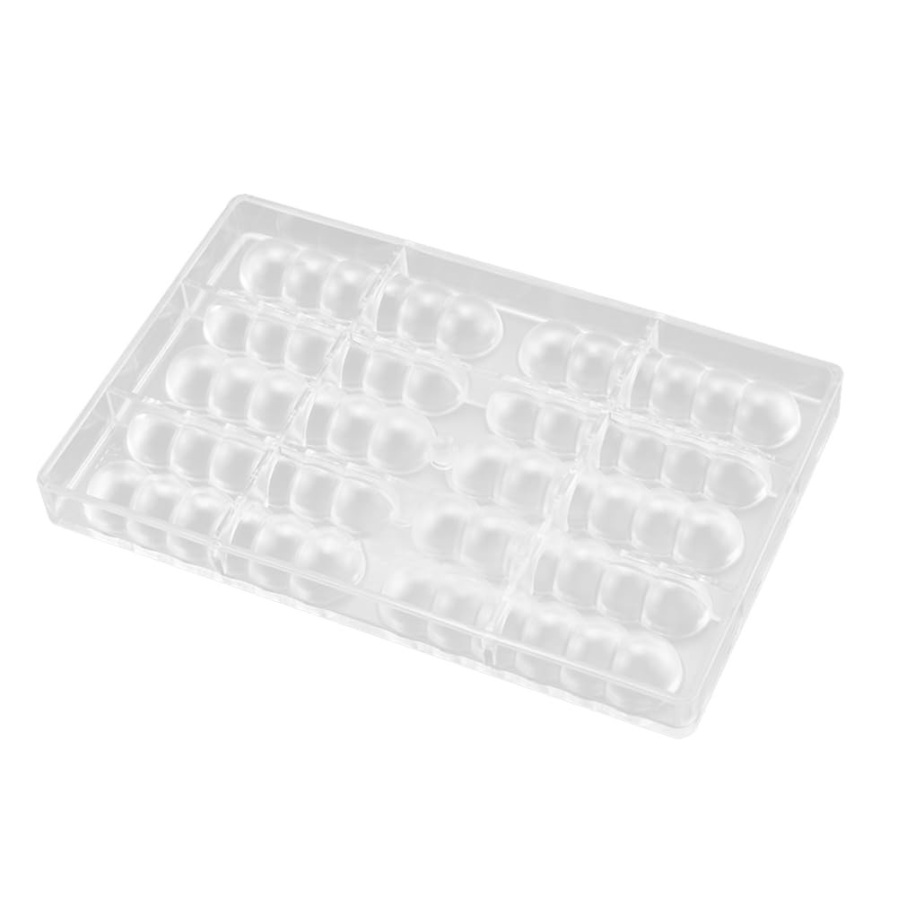 CTRLZS 10 Cavity Chocolate Mould Half Round Gourd Shape Cake Mould Cake Mould for Bakeware Candy Pastry Bakery Tools