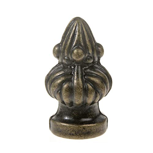 Penck Lamp Finials Lighting Accessories Bronze Metal Cap Knob Lamp Shade Finial Decoration Dual Thread 1-3/8 inch High