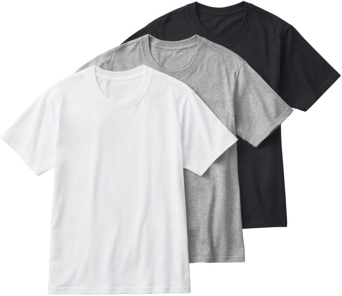 インナー トップス 肌着 1枚 クルーネックTシャツ メンズ ホワイト 白