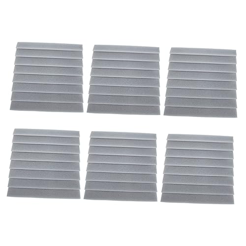 Abaodam 6個 防炎バスト 防音ブロック フォームパネル 吸音用品 スピーカ speakers デッドニングシート 消音フォームタイル 音響発泡タイル ポリウレタン Grey