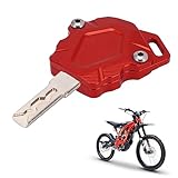 Funparts Sur Ron Key Cover,Motorcycle Key Shell Sleeve Guard Protector Case Holder CNC for Surron Sur Ron Light Bee X/S Electric Dirt Bike EBike Red