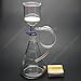 Deschem 1000ml,Suction Filtration Device,200ml Buchner Funnel,1L Erlenmeyer Flask,70mm Filter Paper