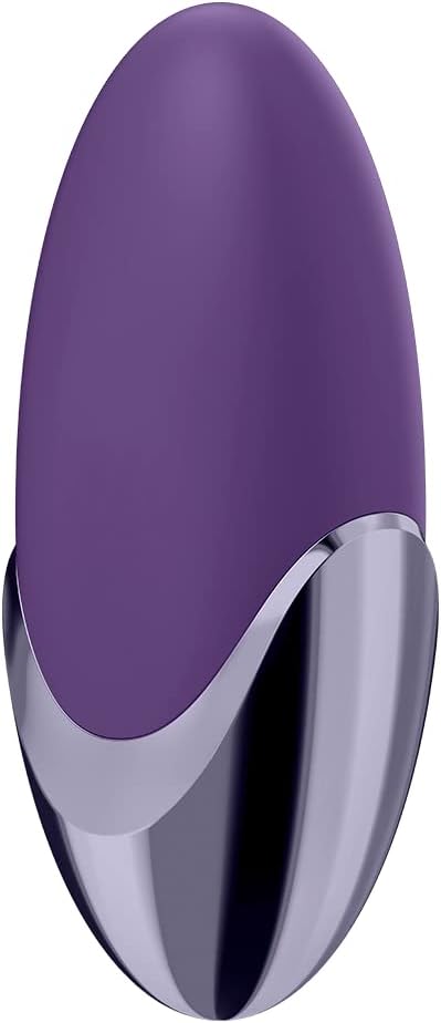 Satisfyer Purple Pleasure Lay-On Vibrator - Powerful Vibrating Clitoral Stimulator, Personal Massager for Stimulation of Clitoris and Erogenous Zones - Soft Silicone, Waterproof, Rechargeable