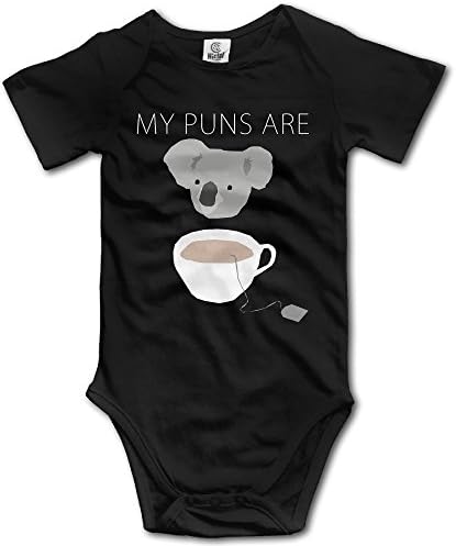 Baby Onesie Koala Tea Puns Cotton Funny Bodysuits