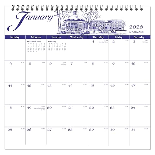 Image of AT-A-GLANCE 2026 Wall Calendar, 12 inch x 12 inch, Medium, Illustrator's Edition (G10001726)