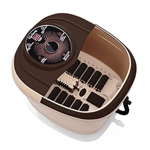 Lifelong LLM405 Foot Spa Massager with Manual Rollers, Bubble Bath & Water Heating Technology for Pedicure, Pain Relief…