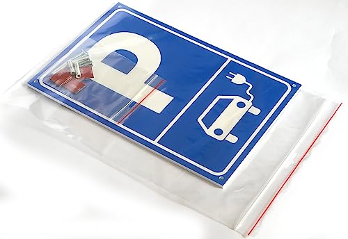 TRQdesign Parkplatz Elektroauto Schild 20 x 30 cm mit Löchern
