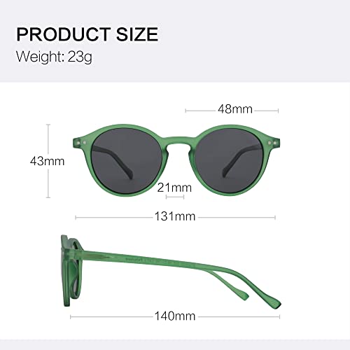 Image of ZENOTTIC Polarized Round Sunglasses, Stylish Sunglasses for Men and Women Retro Classic, Multi-Style Selection