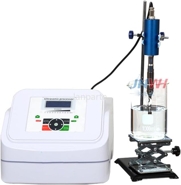 Lab Digital Ultrasonic Homogenizer, Cell Disruptor & Sonicator, Handheld/Desktop with LCD, Titanium Probes (Φ6/10mm), 20kHz, 110-220V(6mm 10mm probes)