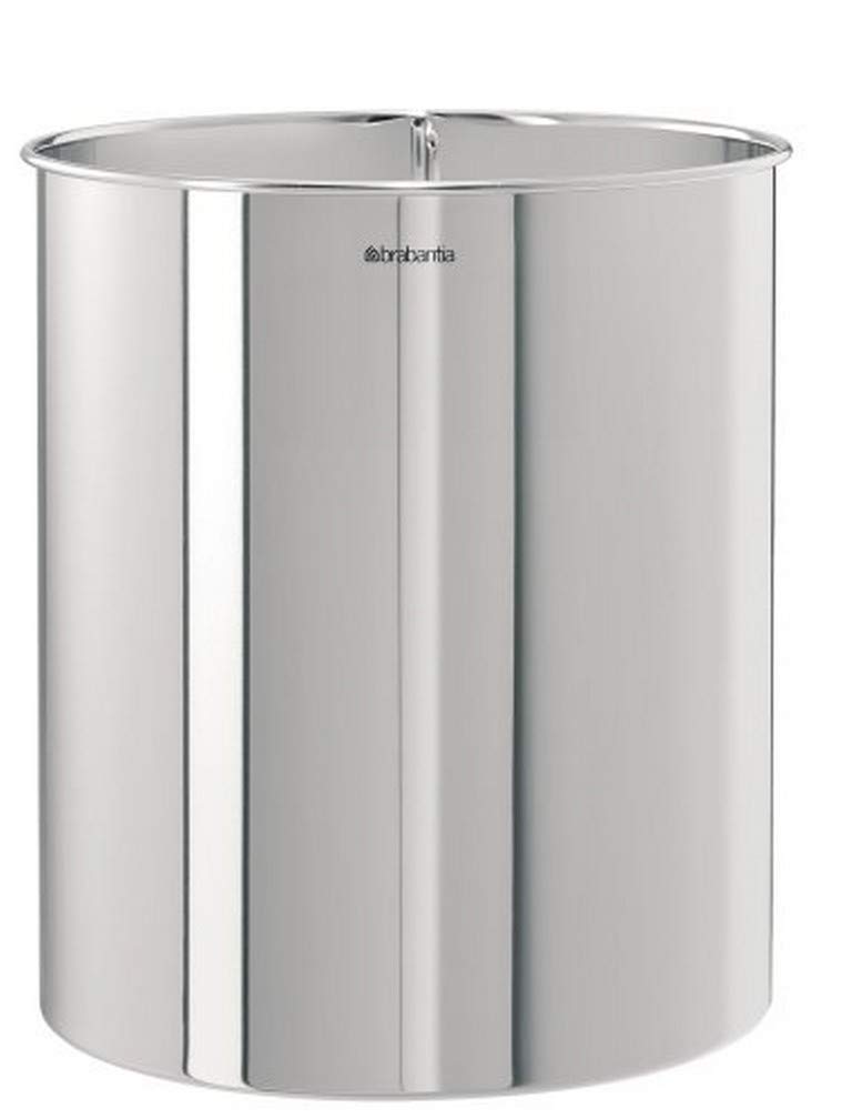 Brabantia Classic Waste Paper Bin, 7 Litre - Brilliant Steel