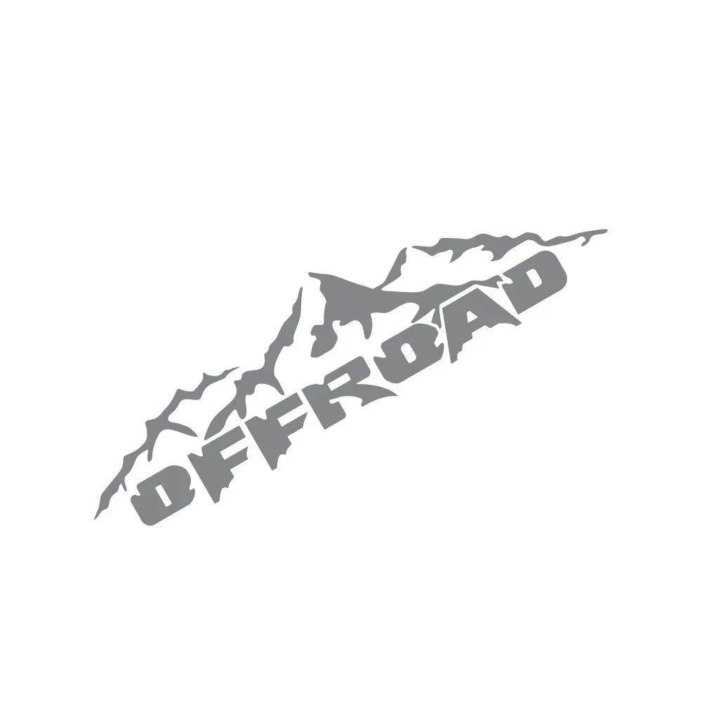 4x4 Off Road Car Sticker Pickup Door Vinyl Decal Decoration(Glossy Gray,100x26cm)