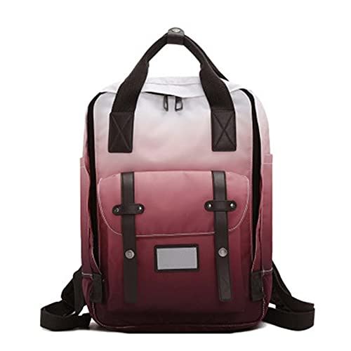 TQVLNMCR Zaino for Laptop da Donna, Zaini da Viaggio con Tasche Laterali for Bottiglie, Zaino for Notebook da 15,6 Pollici(11 Squares)