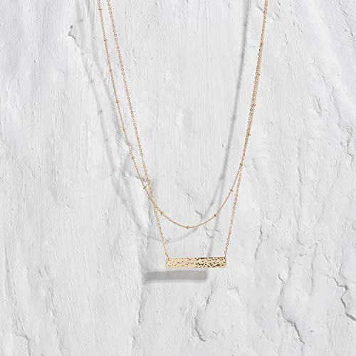 Image of MEVECCO Dainty Pendant Layered Necklaces for Women