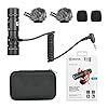 BOYA Dual-Capsule Condenser Shotgun Microphone by-MM1 PRO for Camera iPhone Android Smartphone Tablet Camcorder PCs 2 Person Recording #5