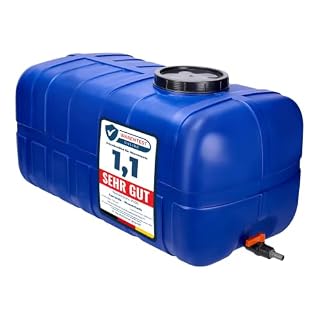 Garronda réservoir d’eau 280 L bleu avec robinet