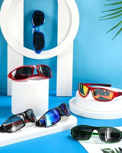 Image of Frienda 6 Pack Polarized Sport Sunglasses for Men Multipack Fit over Glasses Pack Lot Set Men's Sport Fishing Eyeglasses