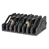 QUEENLINK Pistol Rack for Gun Safe, Handgun Rack Pistol Stand Holder, Gun Storage Organizer with Dividers, Soft Felt, Scratch Resistance, Anti-Slip Gun Cabinet Accessories, 8 Slots