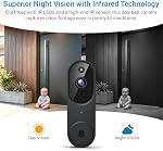 1080P Wireless Security Camera, AI Human Detection, 2-Way Audio, Night Vision, Real-Time Motion Alerts, Cloud Storage (Sold Separately), Indoor/Outdoor Surveillance Camera, 2.4GHz WiFi Only