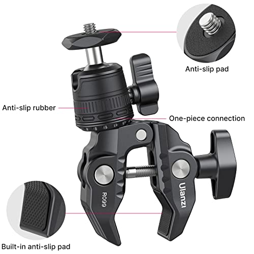 Jusmo Ulanzi R099 Super Clamp Camera Mount Clamp With 360° Ballhead thumb #5