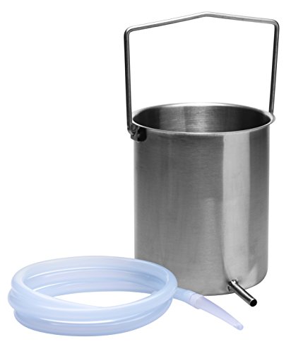 Cleanstream Premium Stainless Steel Enema Bucket Kit with Silicone Hose, 1 Count