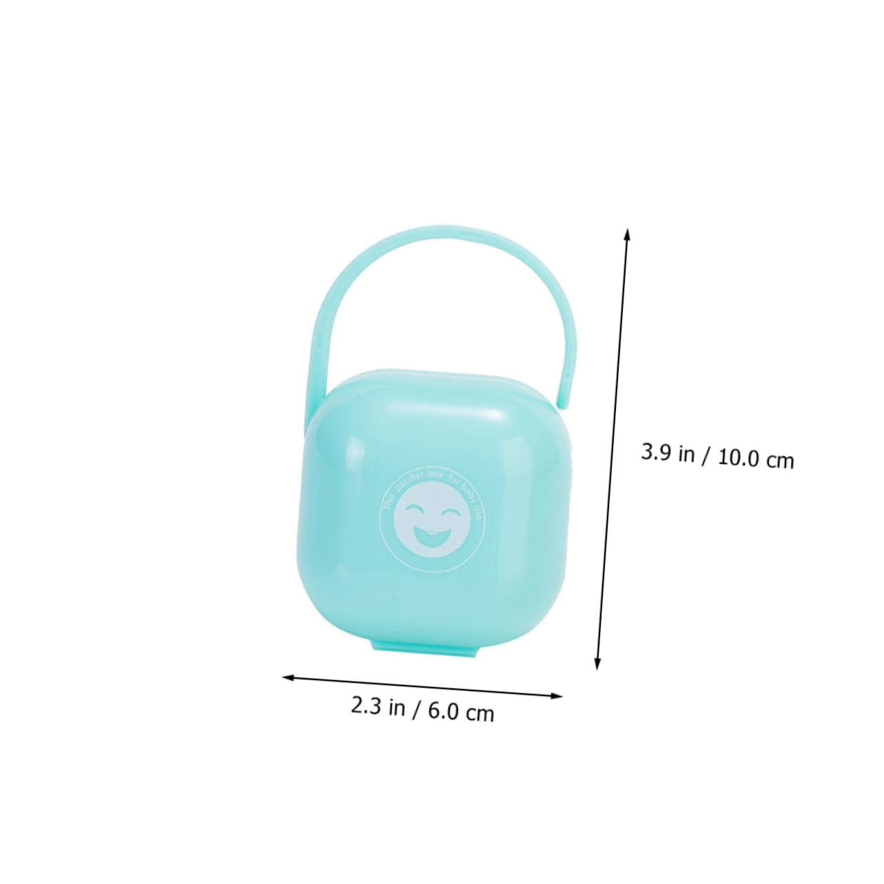 Abaodam Pacifier Storage Case 2pcs Travel Pacifier Boxes Handle Anti-slip Baby-friendly Compact Design