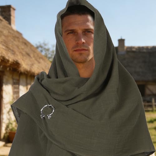 Cape médiévale ajustable avec épingles pour costume sans glisser