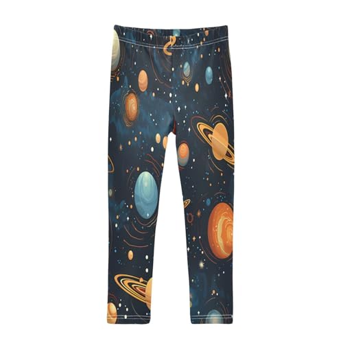 Toddler Girls Leggings Printed Yoga Pants Leggings Beautiful Starry Sky for Kids