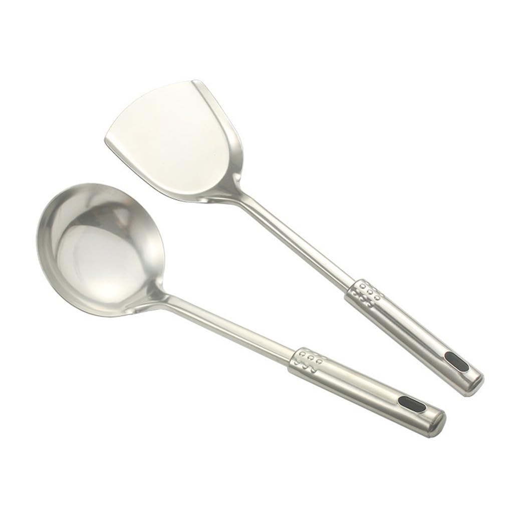 MYUYEE Stainless Steel Kitchen Cooking Spatula Spoon Set Kitchenware Spatula Frying Spatula Porridge Spoon