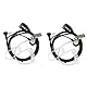 Retevis EAM101 Funkgerät Headset 1 Pin 2.5mm Kopfhörer Kompatibel mit Walkie Talkie RT45 Motorola TLKR T80 T80 Extreme T82 T82 Extreme T92 H2O T60 T61 T62 T81 Hunter T270 HYT TC-320 (2 STK.)