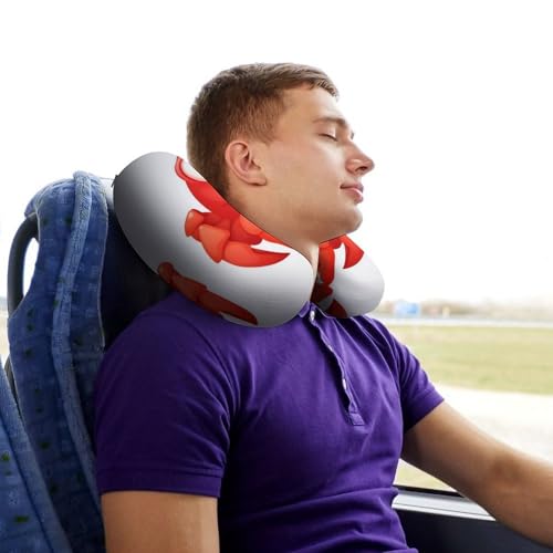 Almohada de viaje espuma viscoelástica tamaño mediano miniatura 7