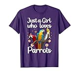 Cute Parrot Art Women Girls Ladies Cockatiel Parrot Owners T-Shirt
