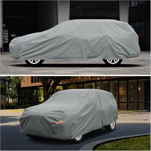 Kayme Heavy Duty Car Cover Waterproof All Weather, Full Exterior Covers Sun Rain UV Protection. Universal Fit Buick Enclave, Jeep Grand Cherokee L, Mercedes Benz GLS, BMW X7, Toyota Grand Highlander. by kayme - Image 7