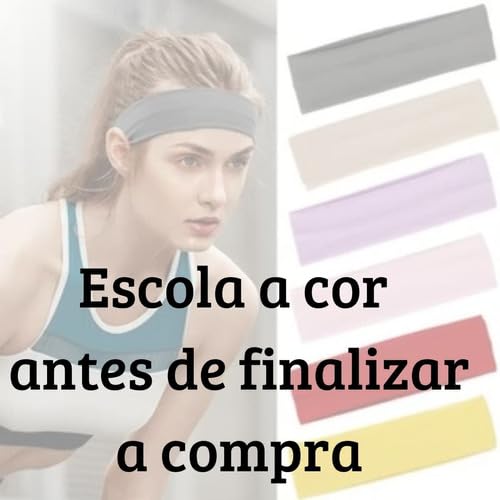 Quero & Preciso, Faixas Headband Anti Suor Cabelo Testeira Esporte Corrida