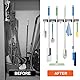 AONAT 2 Stück Besenhalterung Wand,Gerätehalter Wandhalterung mit 8 Halter und 10 Haken,Besen Mop Halter Wandhalterung,Besenhalterung Wand Selbstklebend für Zuhause,Küche,Badezimmer,Garage,Garten