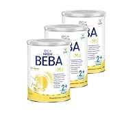 BEBA Junior 2+ Milchgetränk ab dem 2. Geburtstag, Babynahrung mit HMO 2’-FL, nur Laktose, ohne Palmöl, 3er Pack (3 x 800g)