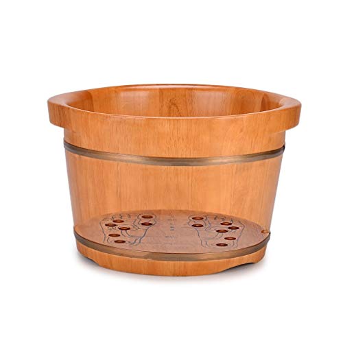 Balde de madera para spa de pies con masaje y baño miniatura 1
