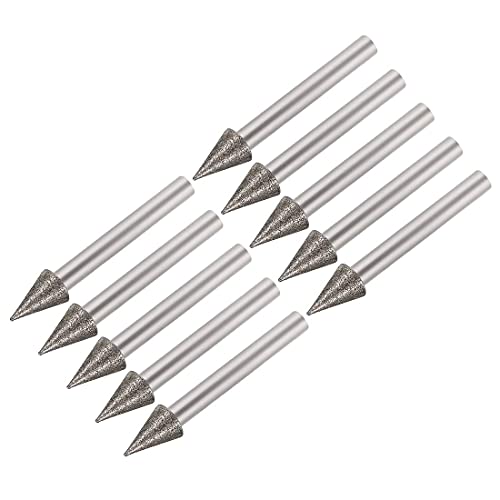 Juego de Fresas Diamante Punta Paraguas 10 mm 10 pzas miniatura 1