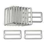 hebilla de cinto en ingles [Tamaño Y Paquete] - Las hebillas deslizantes miden 1.81 x 1.06 Pulgadas/46 x 27mm (L x A), con un diámetro interior de 1-1/2 Pulgadas (38mm) y un ancho de 0.31 Pulgadas/8mm. El paquete incluye 10 piezas de hebillas deslizantes