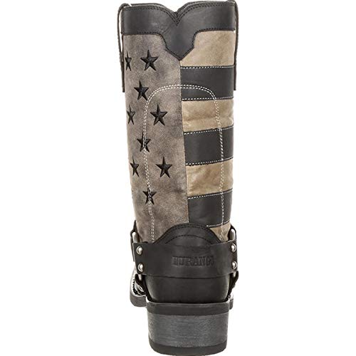 Durango mens Black Faded Flag Harness Boot4