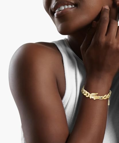 Lacoste Crocodile Chain Bracelet for Men and Women - Stainless Steel Jewelry, Adjustable Design - Iconic Style, Striking Collection - Gift for Him or Her4