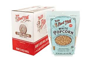 Bob's Red Mill White Popcorn, 30oz (Pack of 4) - Non GMO, Whole Grain, Vegan, Kosher