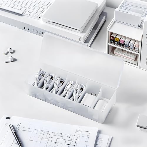LdawyDE Karteikarten Box, Karteikasten Din A8 mit 7 Fächern, 27,8 x 9,9 x 7,8 cm Lernkarteibox mit Deckel für bis zu 800 Karten, Vokabelbox für Lernkarten, Visitenkarten, Notizen Karten