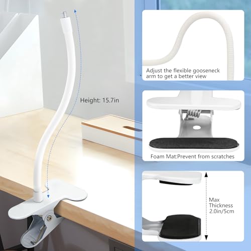 Image of Baby Monitor Mount Compatible with HelloBaby HB65 /HB40 /HB6550 /HB6148 / HB6560 / HB66 / HB6339 / HB6550 Pro, ANMEATE SM935E, Flexible Baby Camera Holder Crib Mount for Hellobaby Monitor