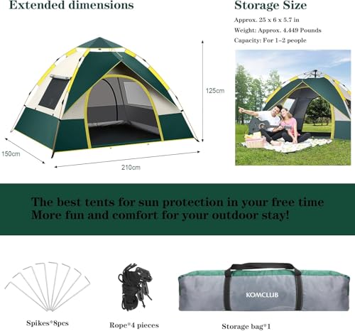 Carpa de camping automática para 3-6 personas, estación completa miniatura 3
