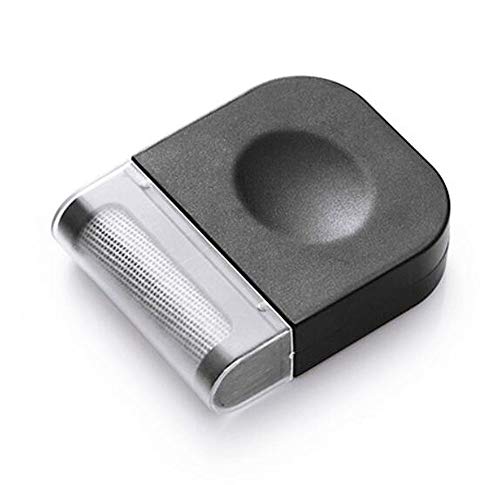STK 毛玉取り器 毛玉とるとる 毛玉クリーナー 静電気 軽量 携帯用 (黒, 5個セット)